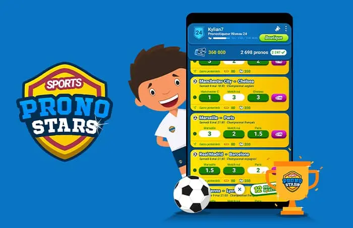 PronoStars, application mobile de pronostics sportifs